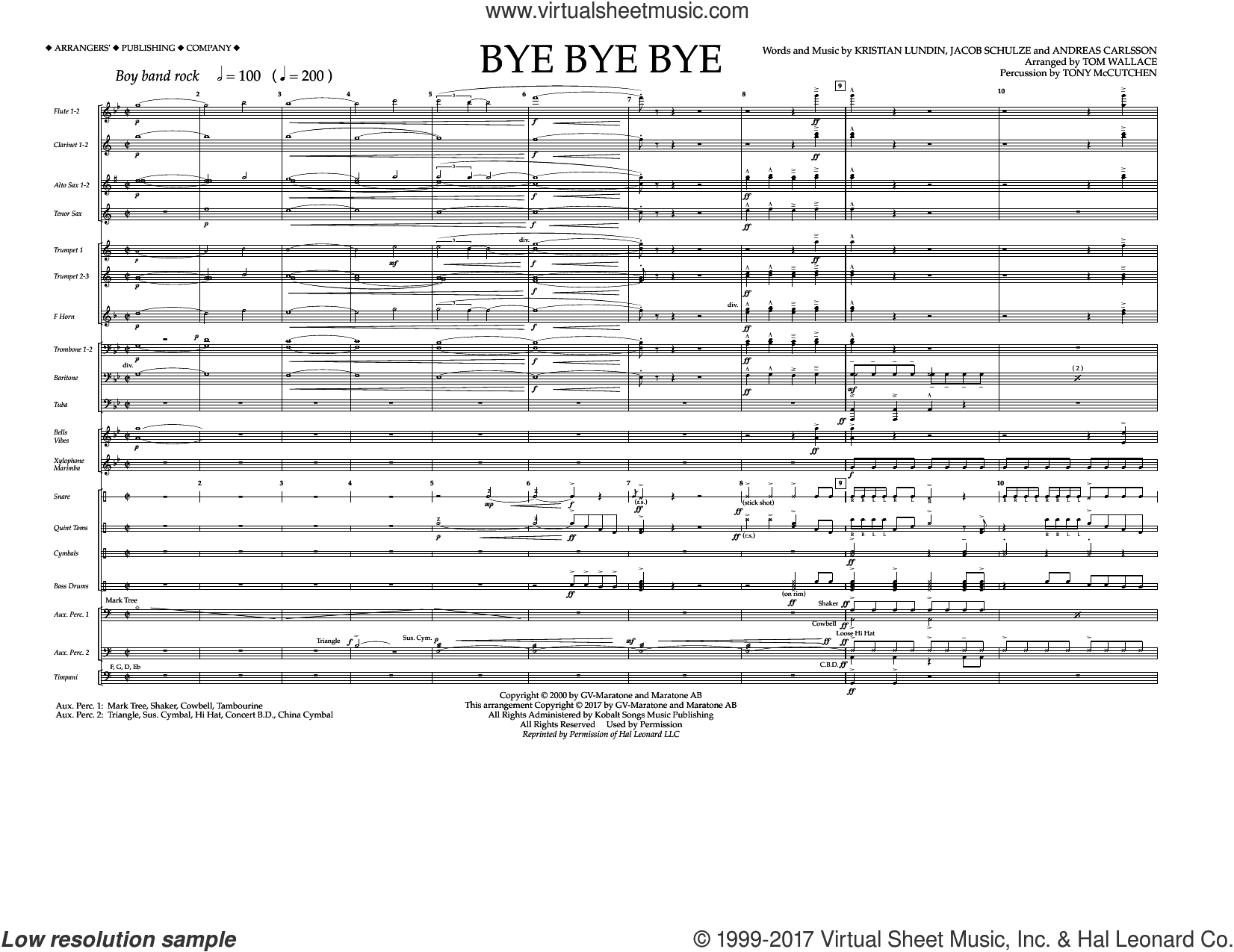 Bye Bye Bye (arr. Tom Wallace)