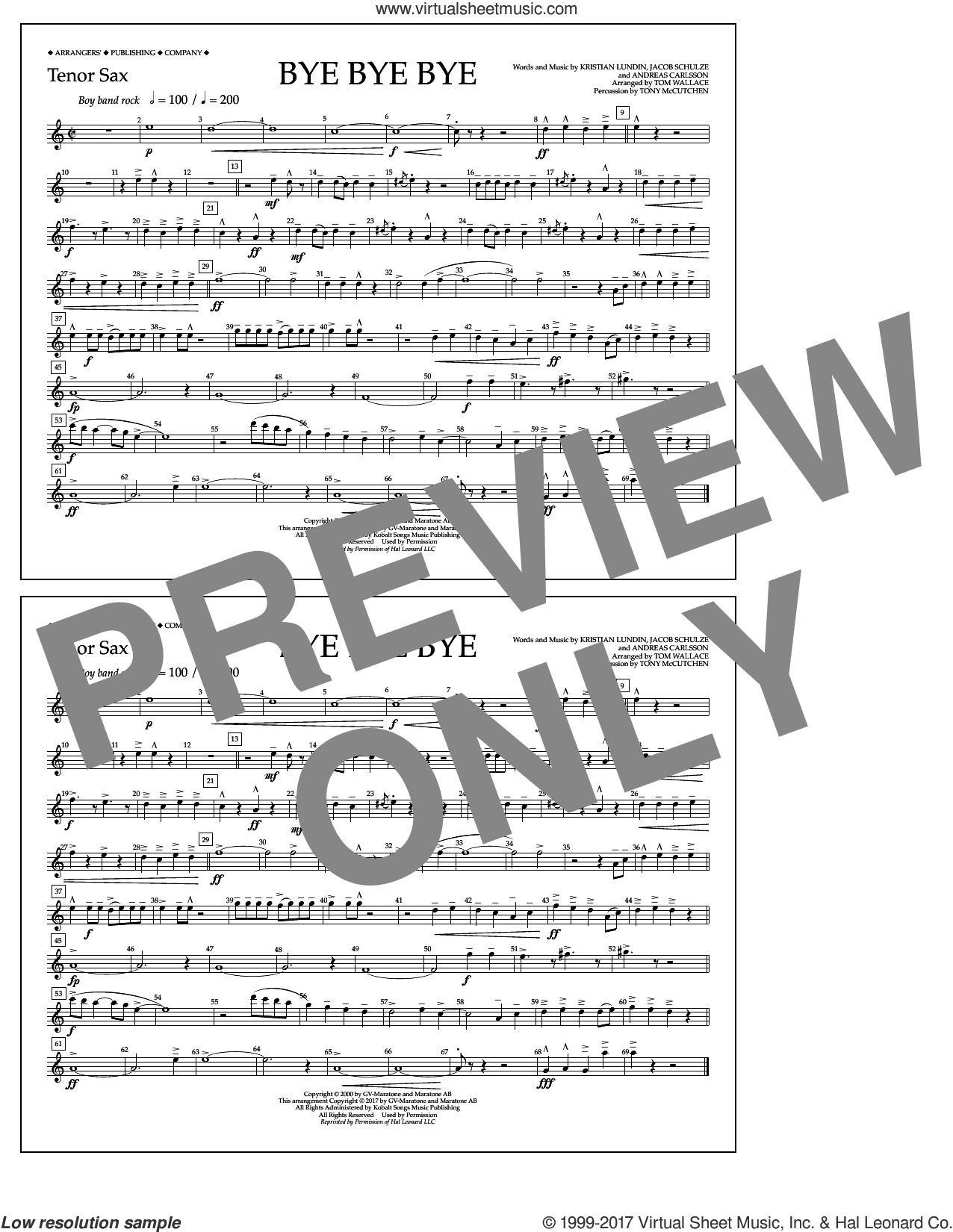 Bye Bye Bye (arr. Tom Wallace)
