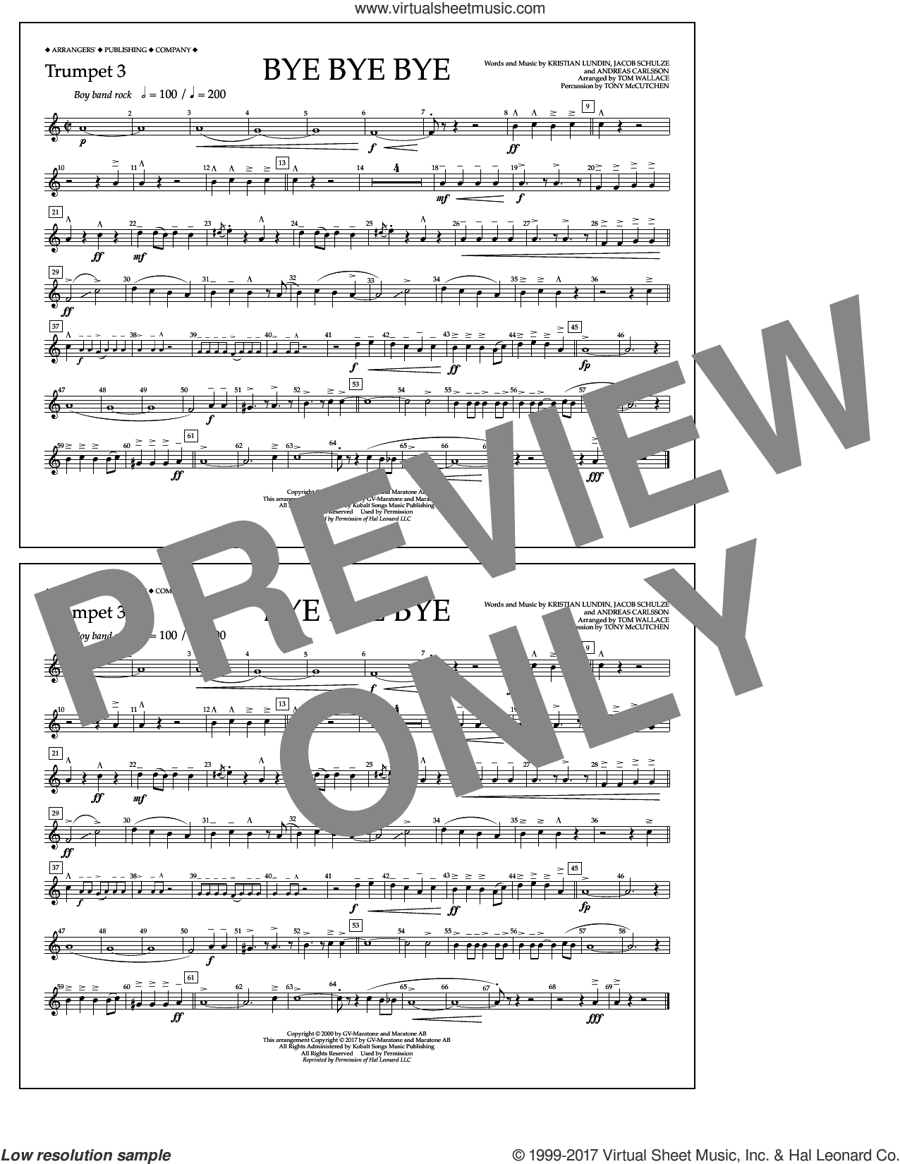 Bye Bye Bye (arr. Tom Wallace)