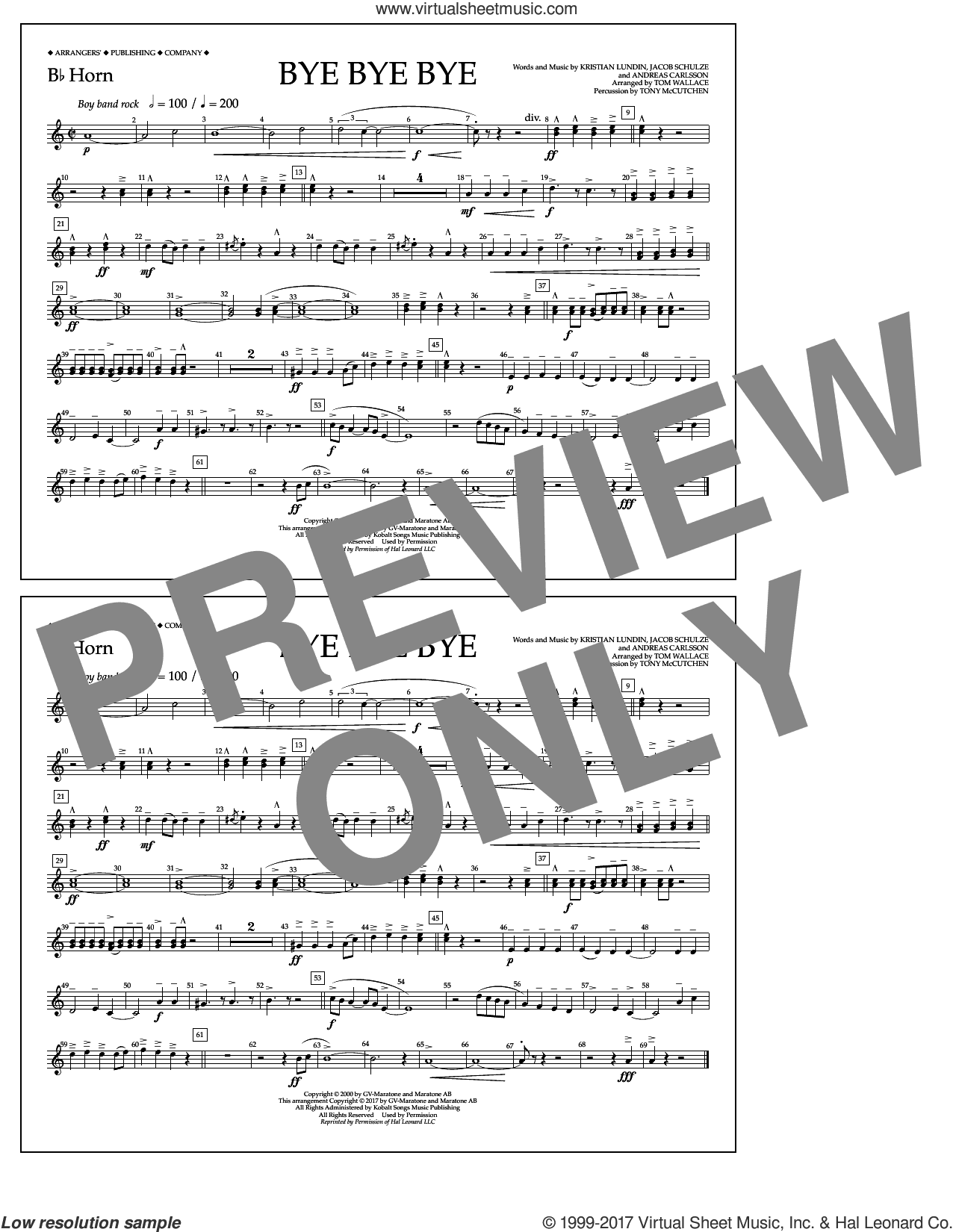 Bye Bye Bye (arr. Tom Wallace)