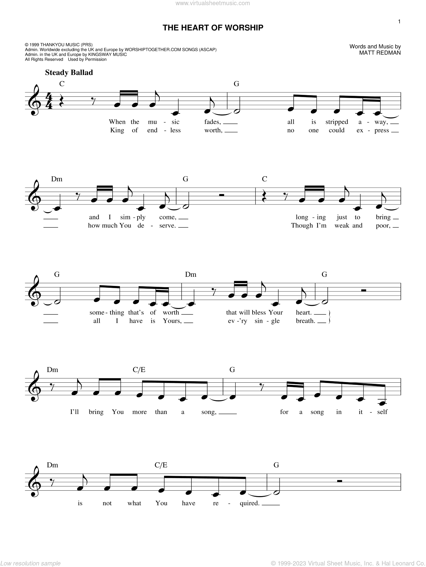 The Heart Of Worship (When The Music Fades)
