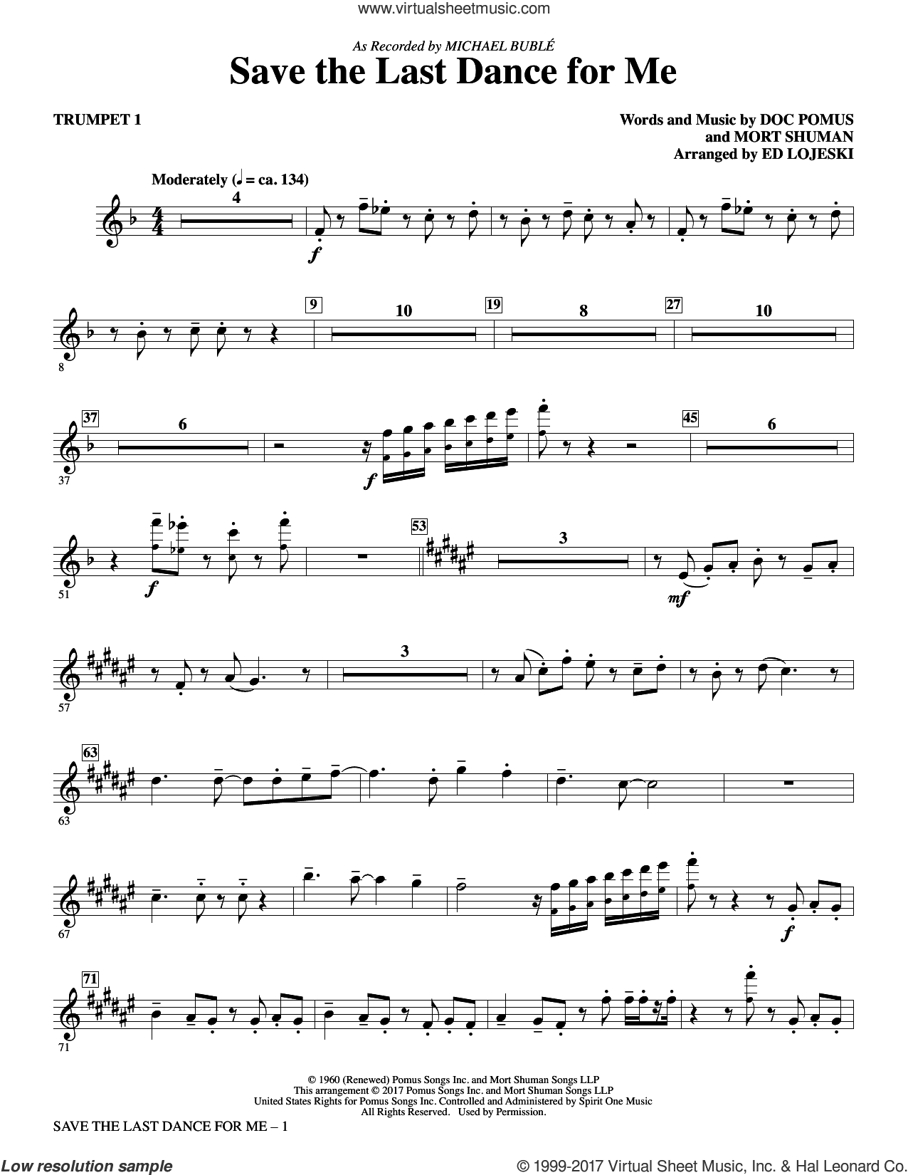Save the Last Dance for Me (arr. Ed Lojeski)