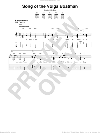 Song Of The Volga Boatman