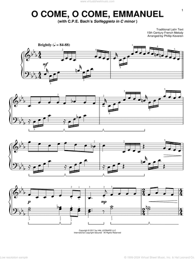 O Come, O Come, Emmanuel [Classical version] (arr. Phillip Keveren)