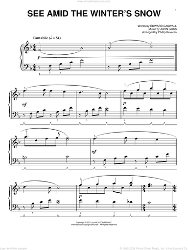 See Amid The Winter's Snow [Classical version] (arr. Phillip Keveren)
