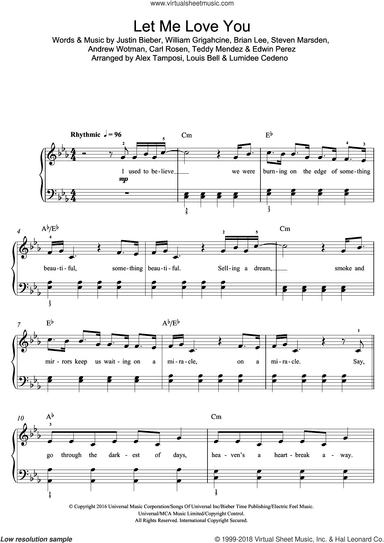 Let Me Love You (featuring Justin Bieber)