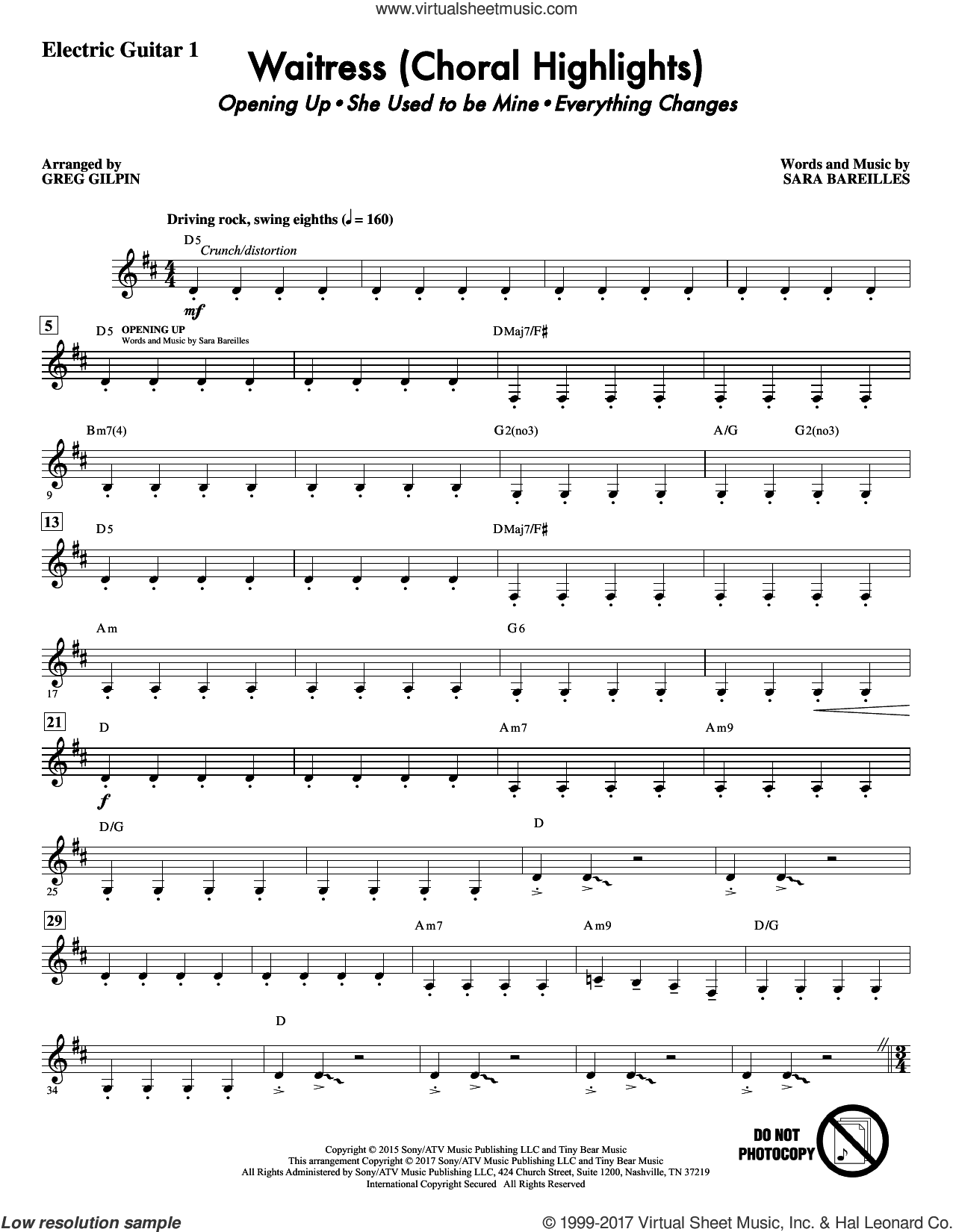 Waitress (Choral Highlights) (arr. Greg Gilpin)