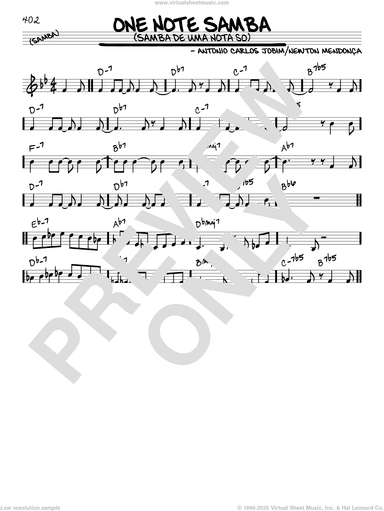 One Note Samba (Samba De Uma Nota So)
