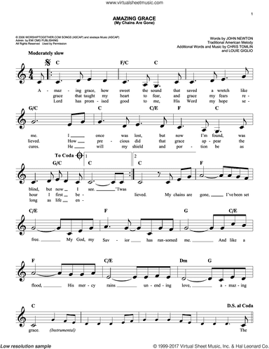 Amazing Grace (My Chains Are Gone)