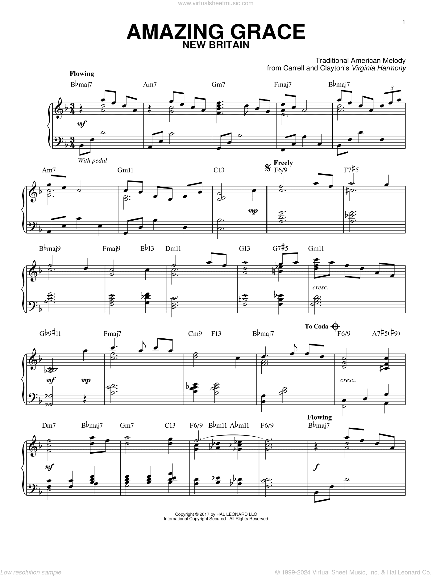 Amazing Grace [Jazz version] (arr. Brent Edstrom)