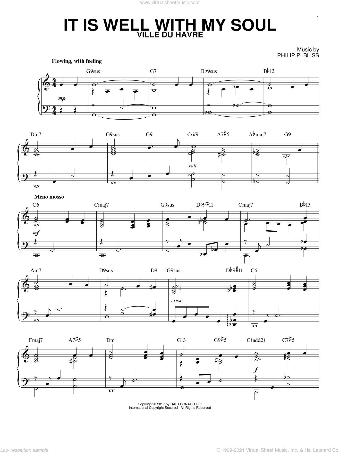 It Is Well With My Soul [Jazz version] (arr. Brent Edstrom)