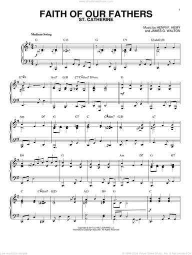 Faith Of Our Fathers [Jazz version]