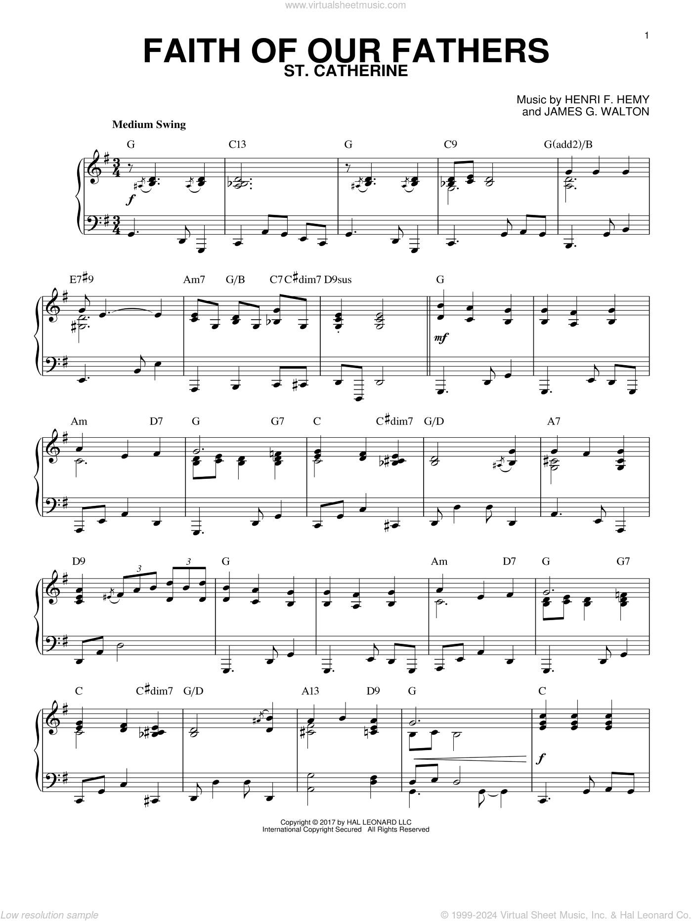 Faith Of Our Fathers [Jazz version]