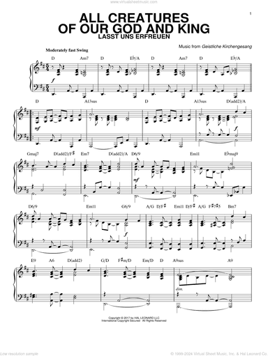 All Creatures Of Our God And King [Jazz version]