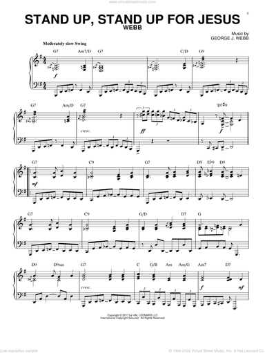 Stand Up, Stand Up For Jesus [Jazz version] (arr. Phillip Keveren)