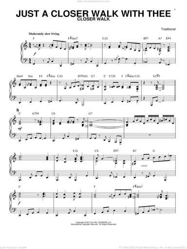Just A Closer Walk With Thee [Jazz version] (arr. Brent Edstrom)