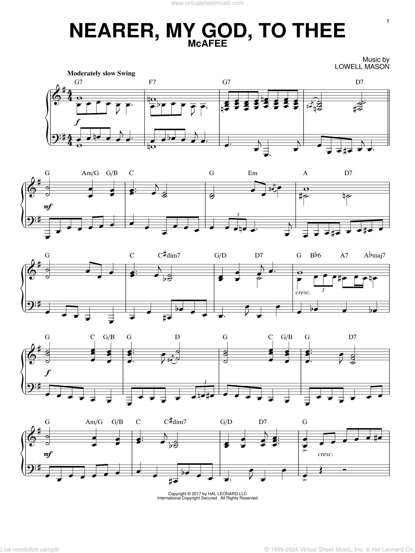 Nearer, My God, To Thee [Jazz version]