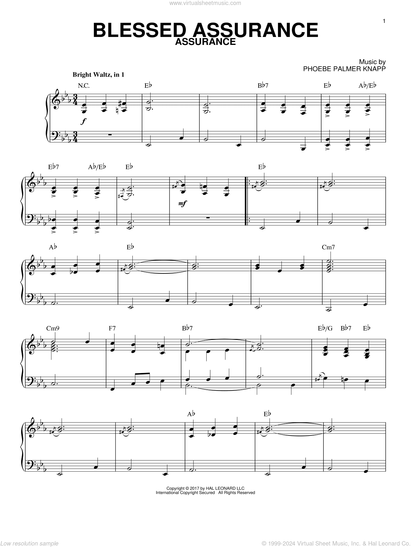 Blessed Assurance [Jazz version]