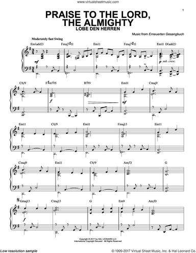 Praise To The Lord, The Almighty [Jazz version] (arr. Phillip Keveren)
