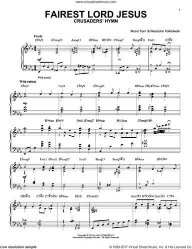 Fairest Lord Jesus [Jazz version]