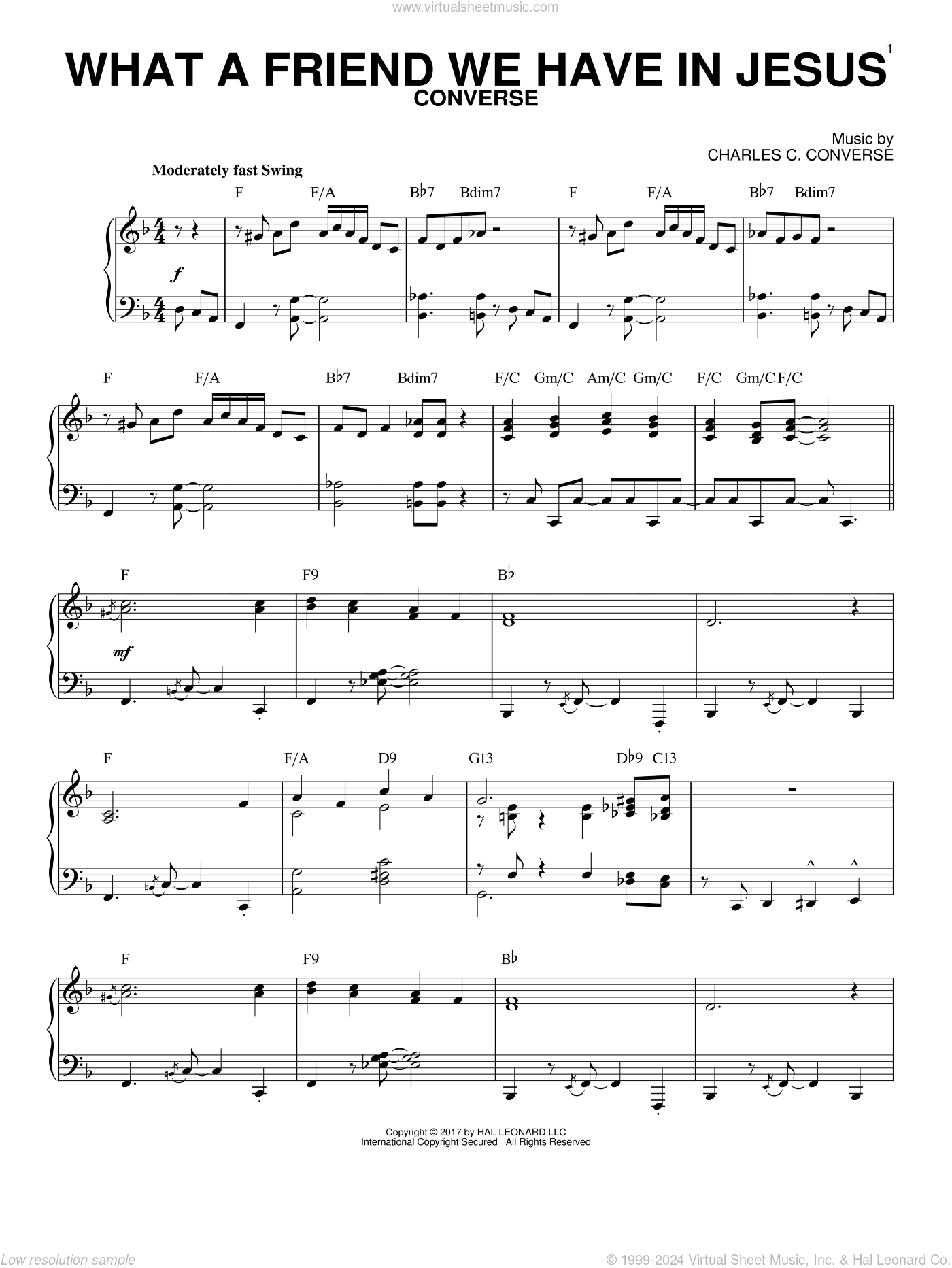 What A Friend We Have In Jesus [Jazz version] (arr. Brent Edstrom)