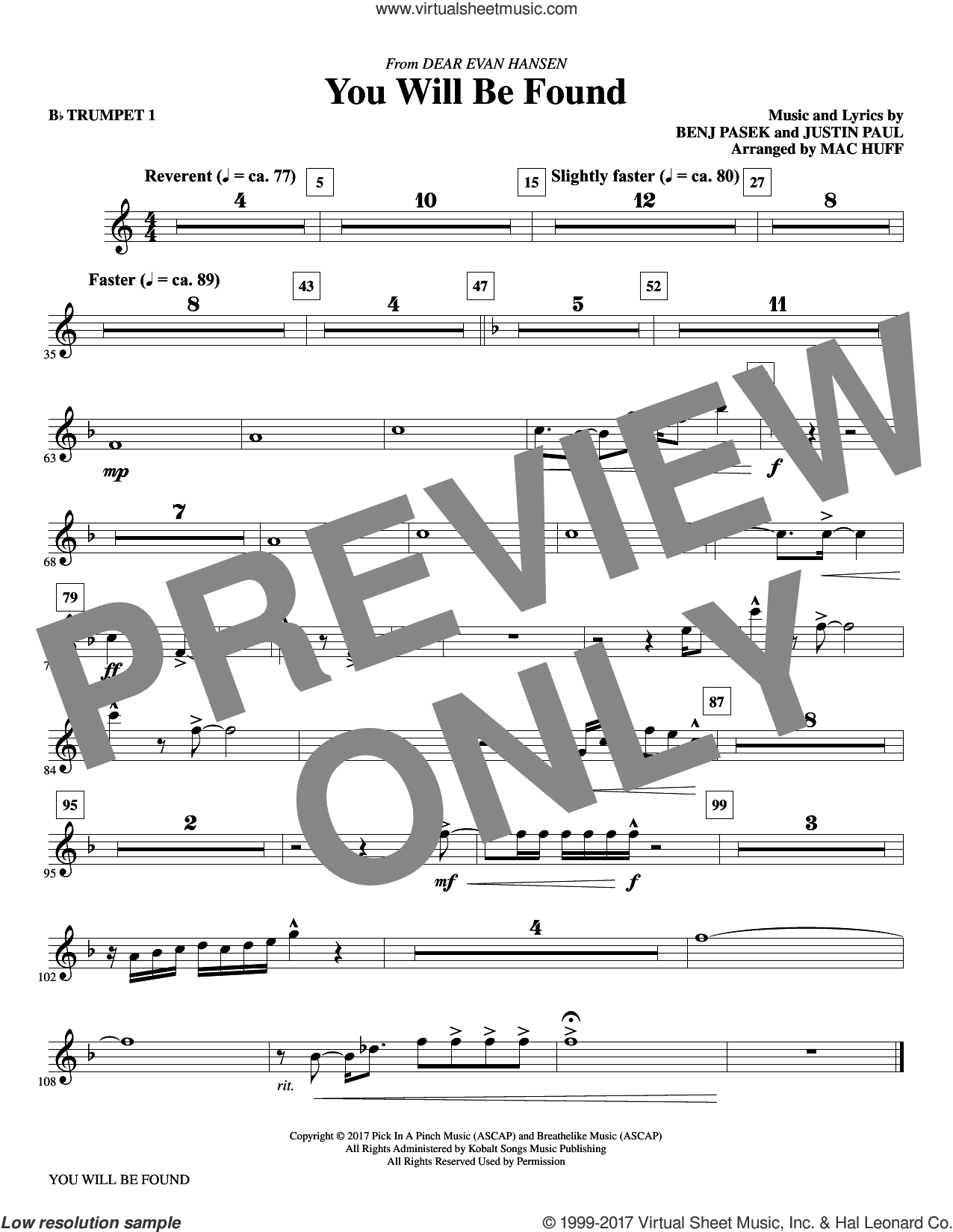 You Will Be Found (from Dear Evan Hansen) (arr. Mac Huff)