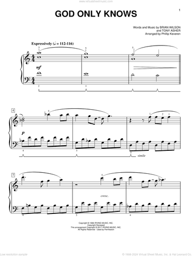 God Only Knows [Classical version] (arr. Phillip Keveren)