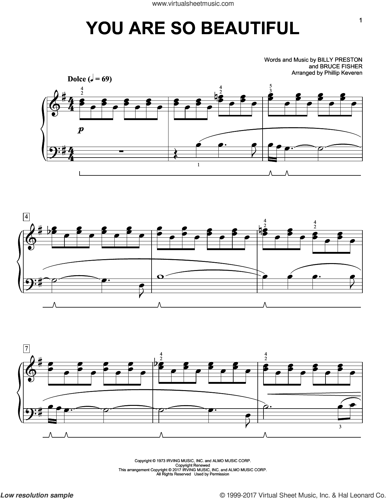 You Are So Beautiful [Classical version] (arr. Phillip Keveren)