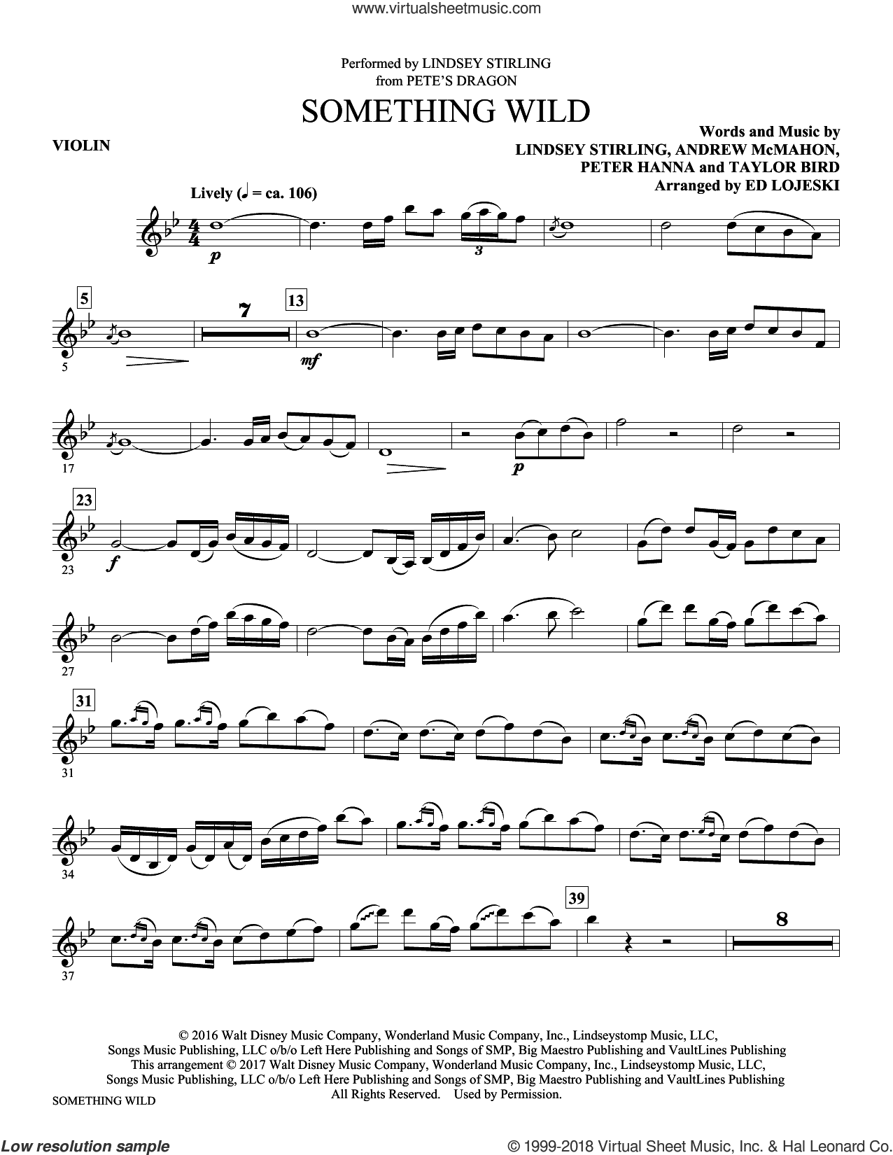 Something Wild (arr. Ed Lojeski) (complete set of parts)