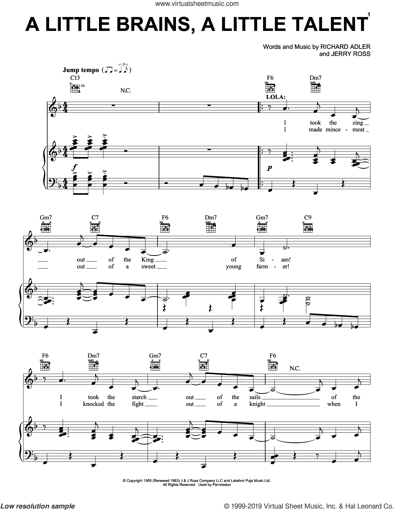 A Little Brains, A Little Talent (from Damn Yankees)