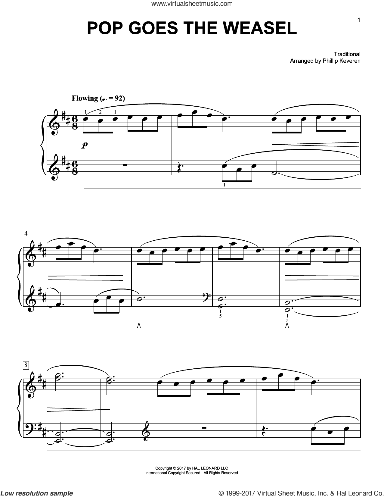 Pop Goes The Weasel [Classical version] (arr. Phillip Keveren)