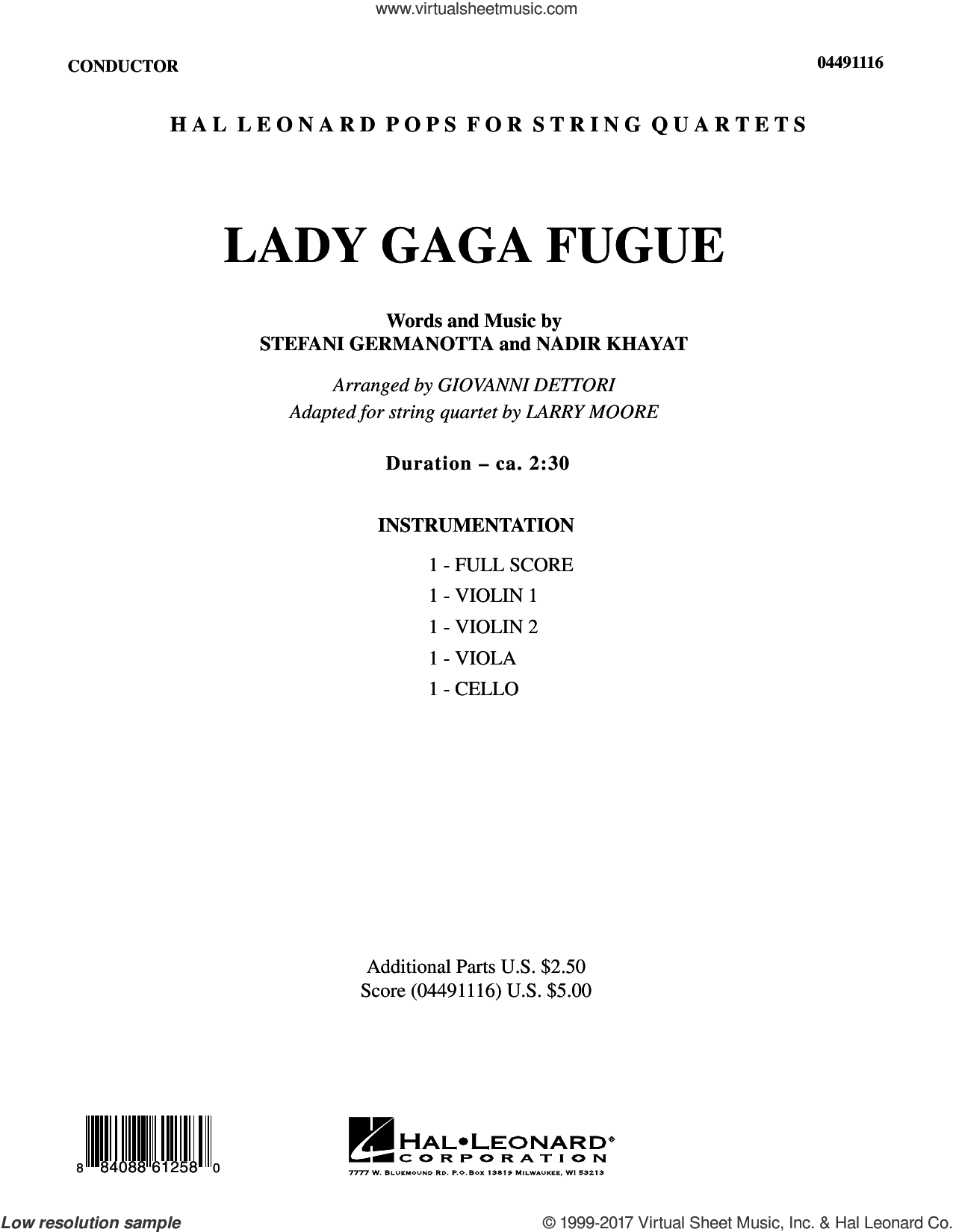 Lady Gaga Fugue (COMPLETE)
