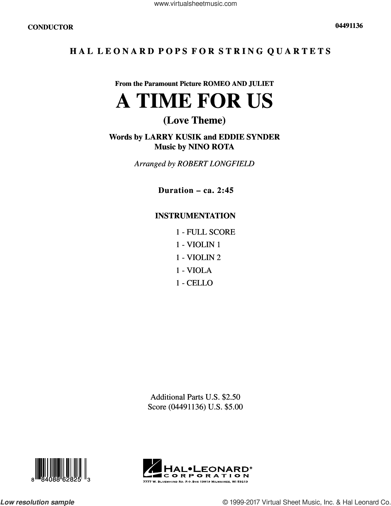 A Time for Us (from Romeo and Juliet) (COMPLETE)