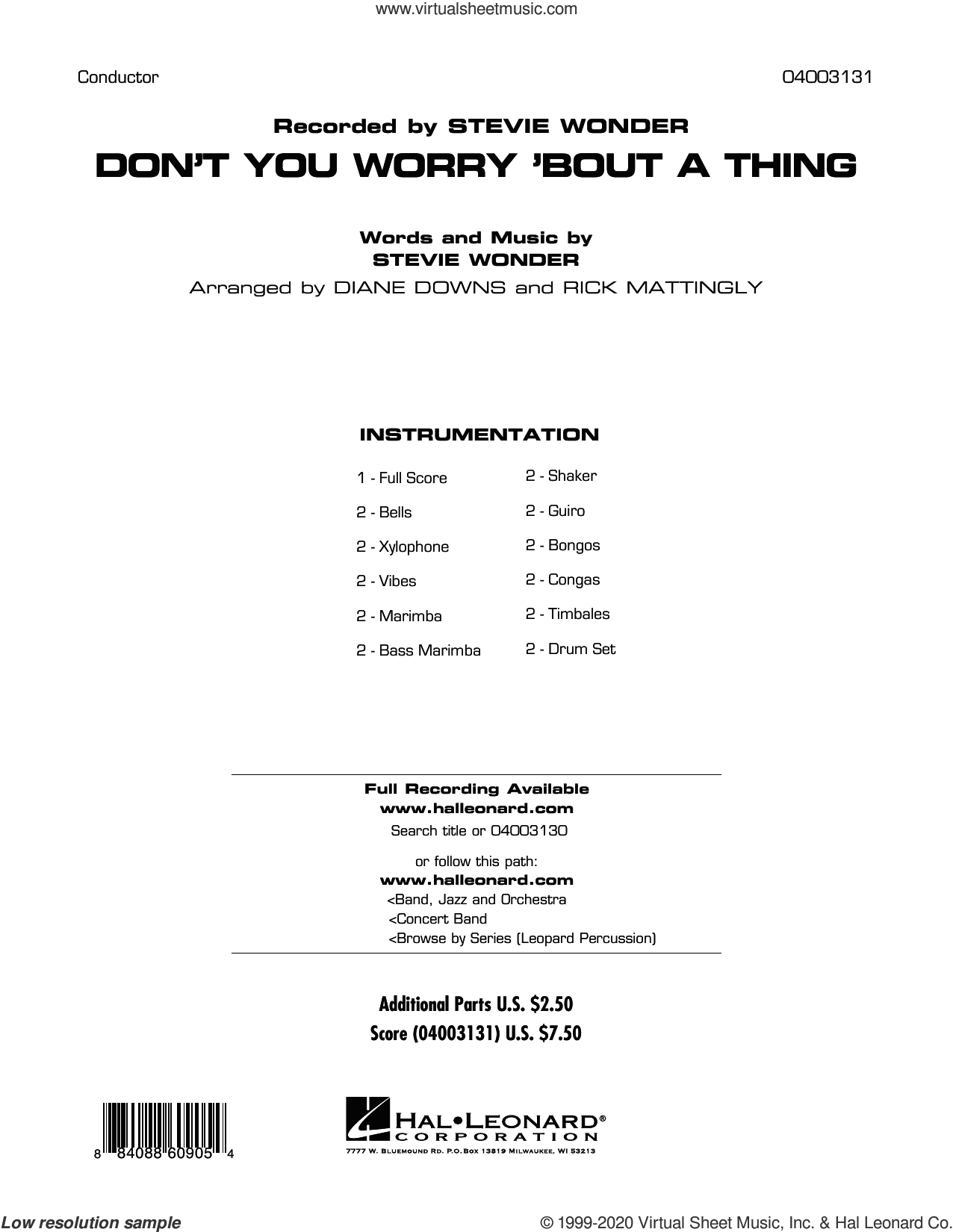 Don't You Worry 'Bout a Thing (COMPLETE)