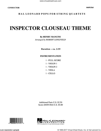 Inspector Clouseau Theme (from The Pink Panther Strikes Again)