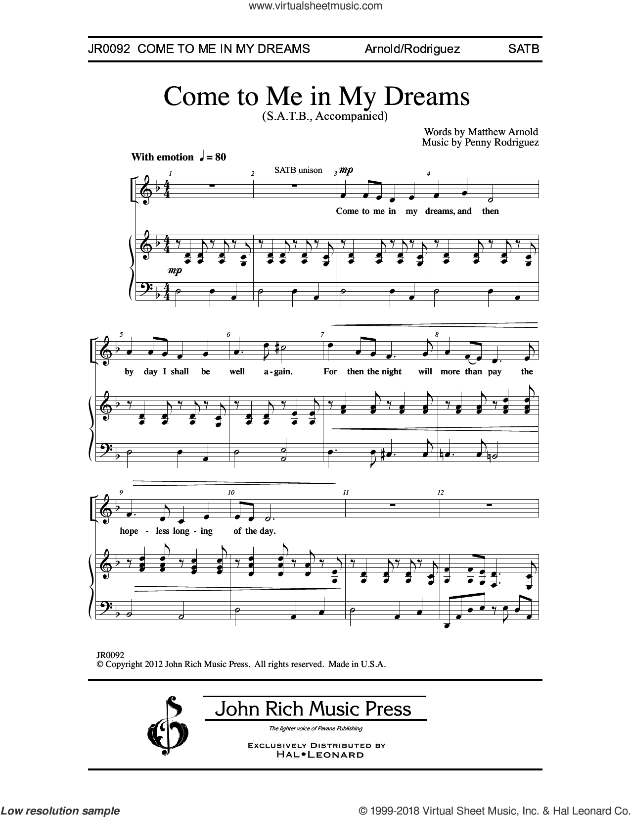 Come to Me in My Dreams