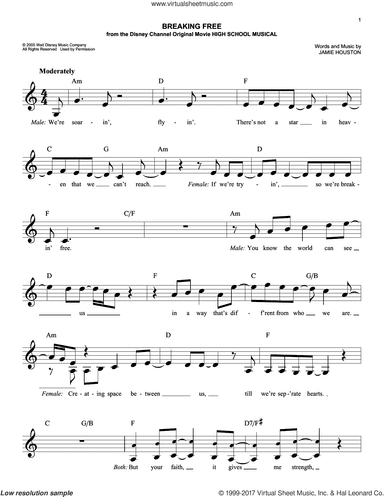 Breaking Free (from High School Musical)