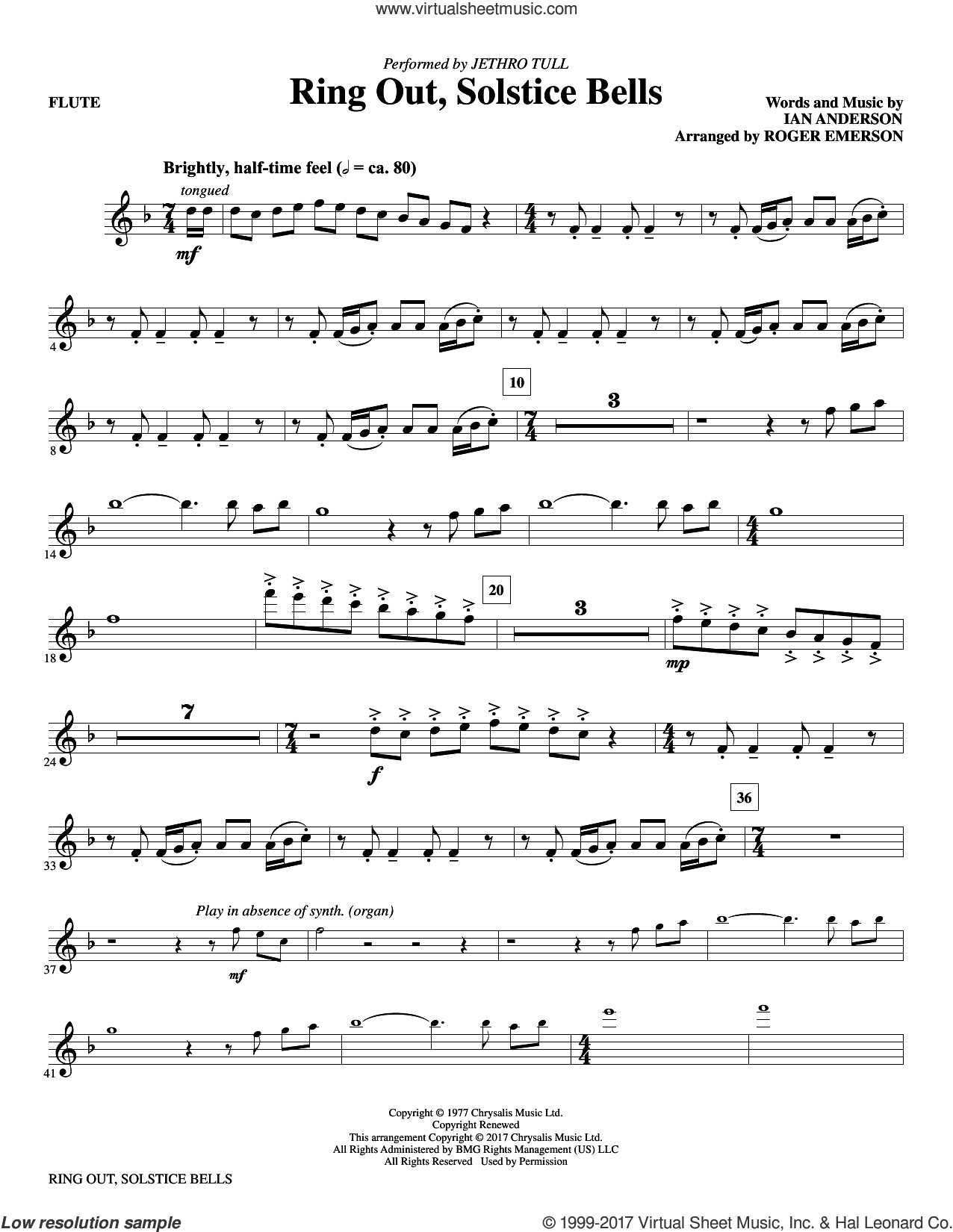 Ring Out, Solstice Bells (complete set of parts)