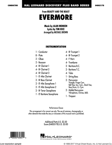 Evermore (from Beauty and the Beast) (arr. Michael Brown)