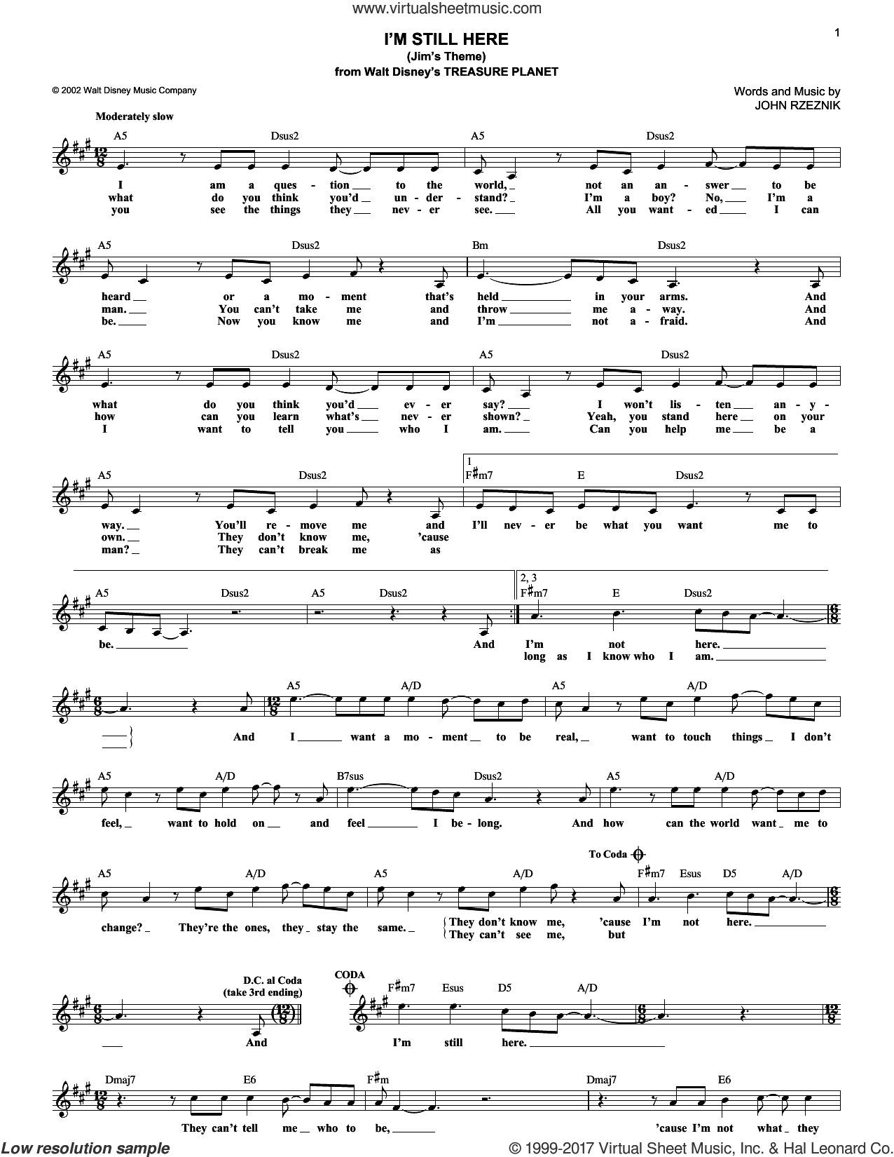 I'm Still Here (Jim's Theme)