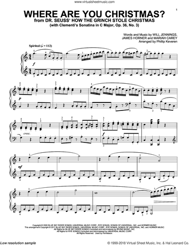 Where Are You Christmas? [Classical version] (arr. Phillip Keveren)