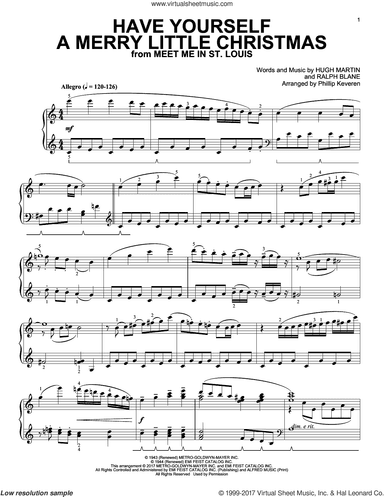 Have Yourself A Merry Little Christmas [Classical version] (arr. Phillip Keveren)
