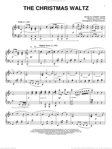 The Christmas Waltz [Classical version] (arr. Phillip Keveren)