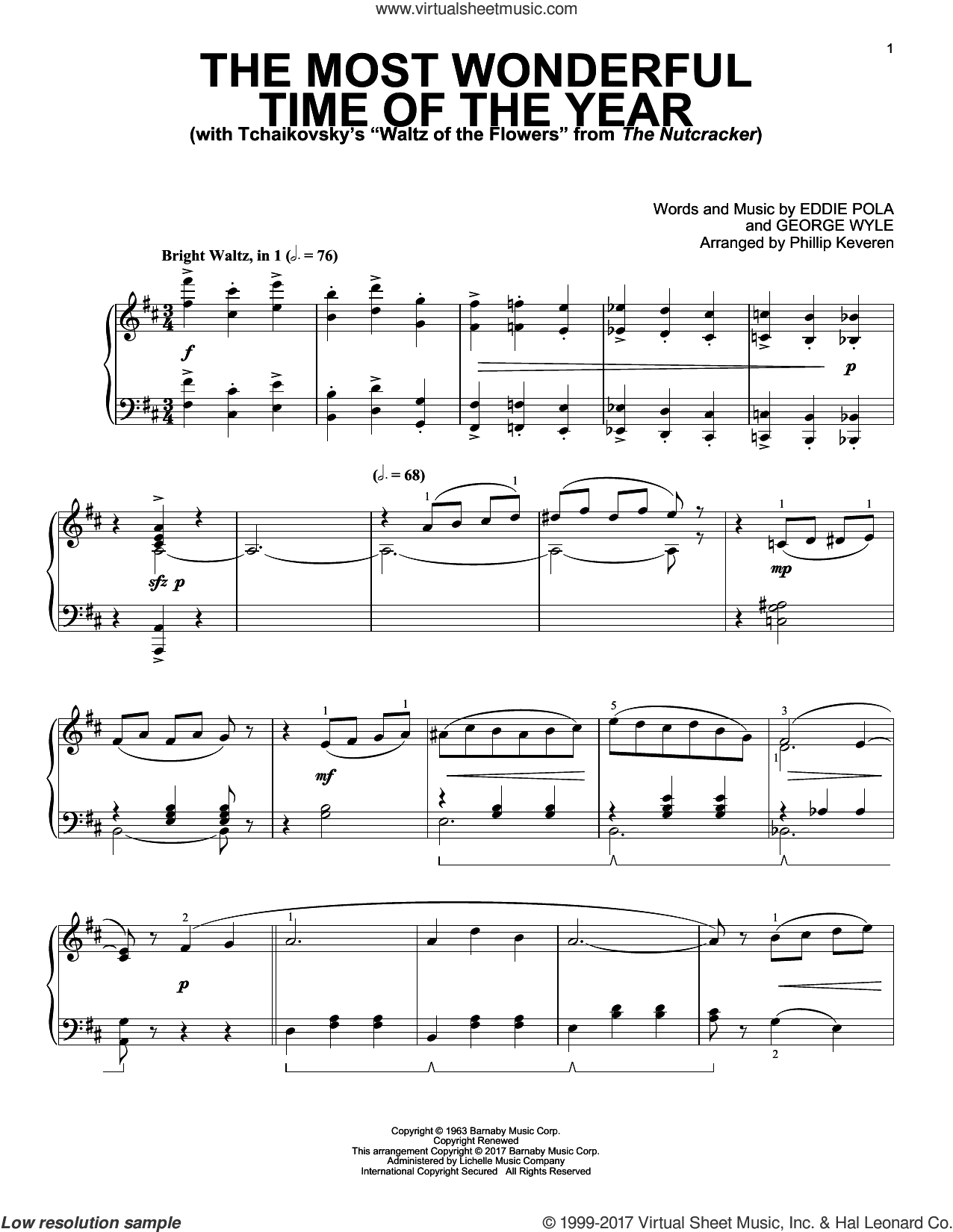 The Most Wonderful Time Of The Year [Classical version] (arr. Phillip Keveren)