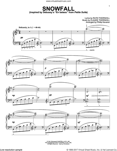 Snowfall [Classical version] (arr. Phillip Keveren)