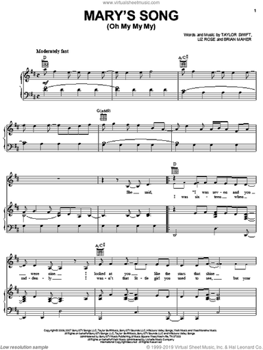 Mary's Song (Oh My My My)