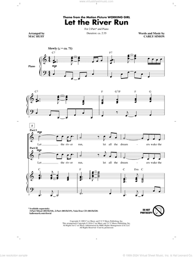 Let The River Run (arr. Mac Huff)