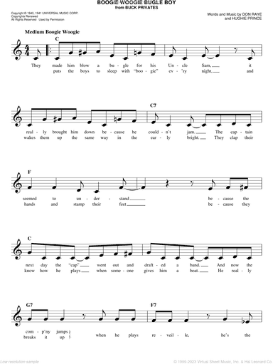 Boogie Woogie Bugle Boy
