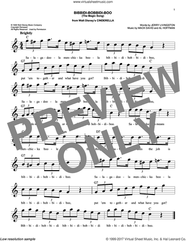 Bibbidi-Bobbidi-Boo (The Magic Song) (from Cinderella)