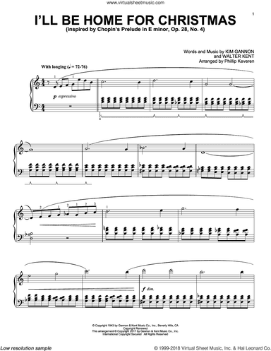 I'll Be Home For Christmas [Classical version] (arr. Phillip Keveren)